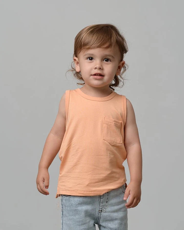 Bamboo Pocket Tank - Melon