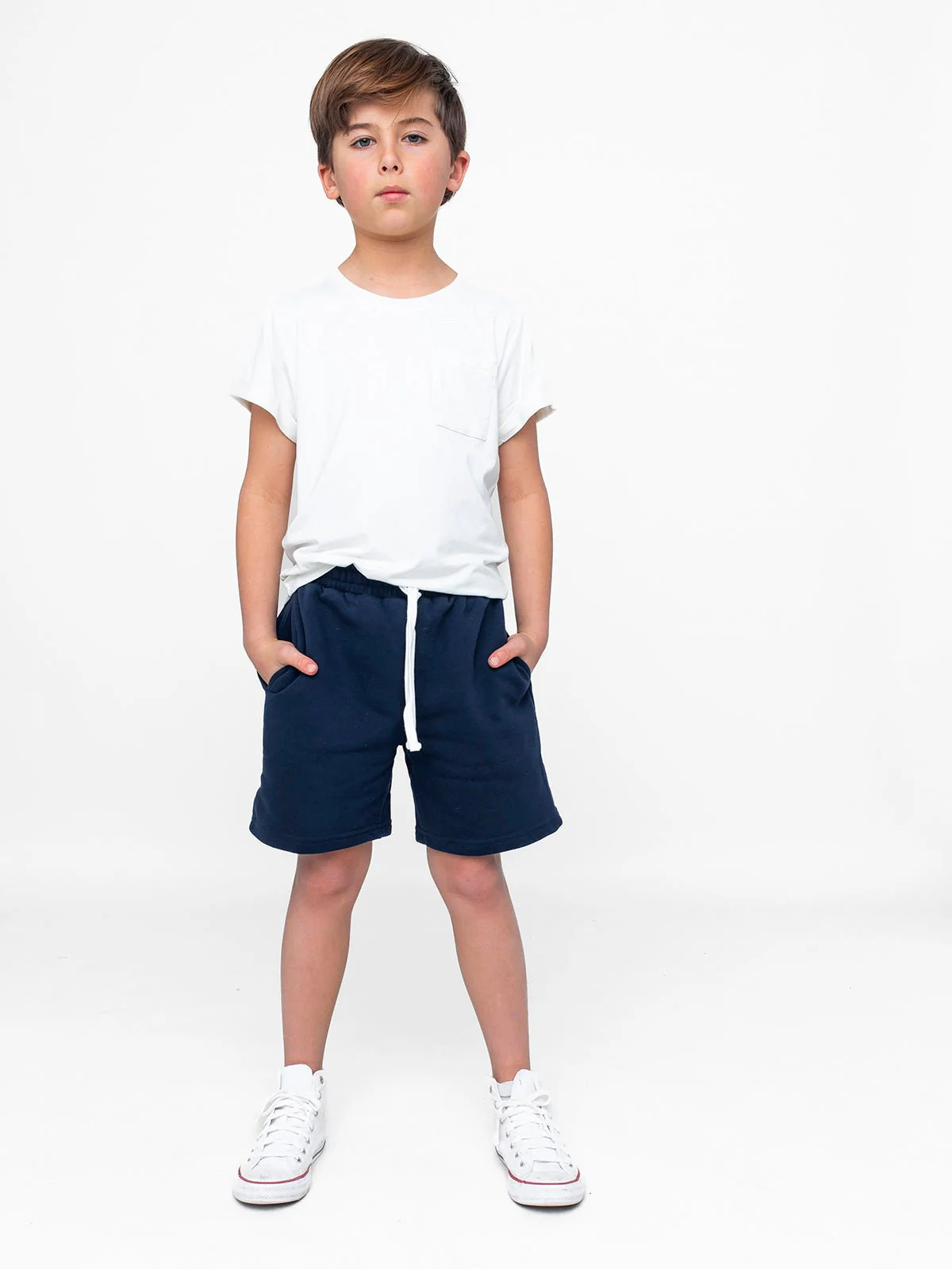 Basic Sweatshort - Navy - Image 2