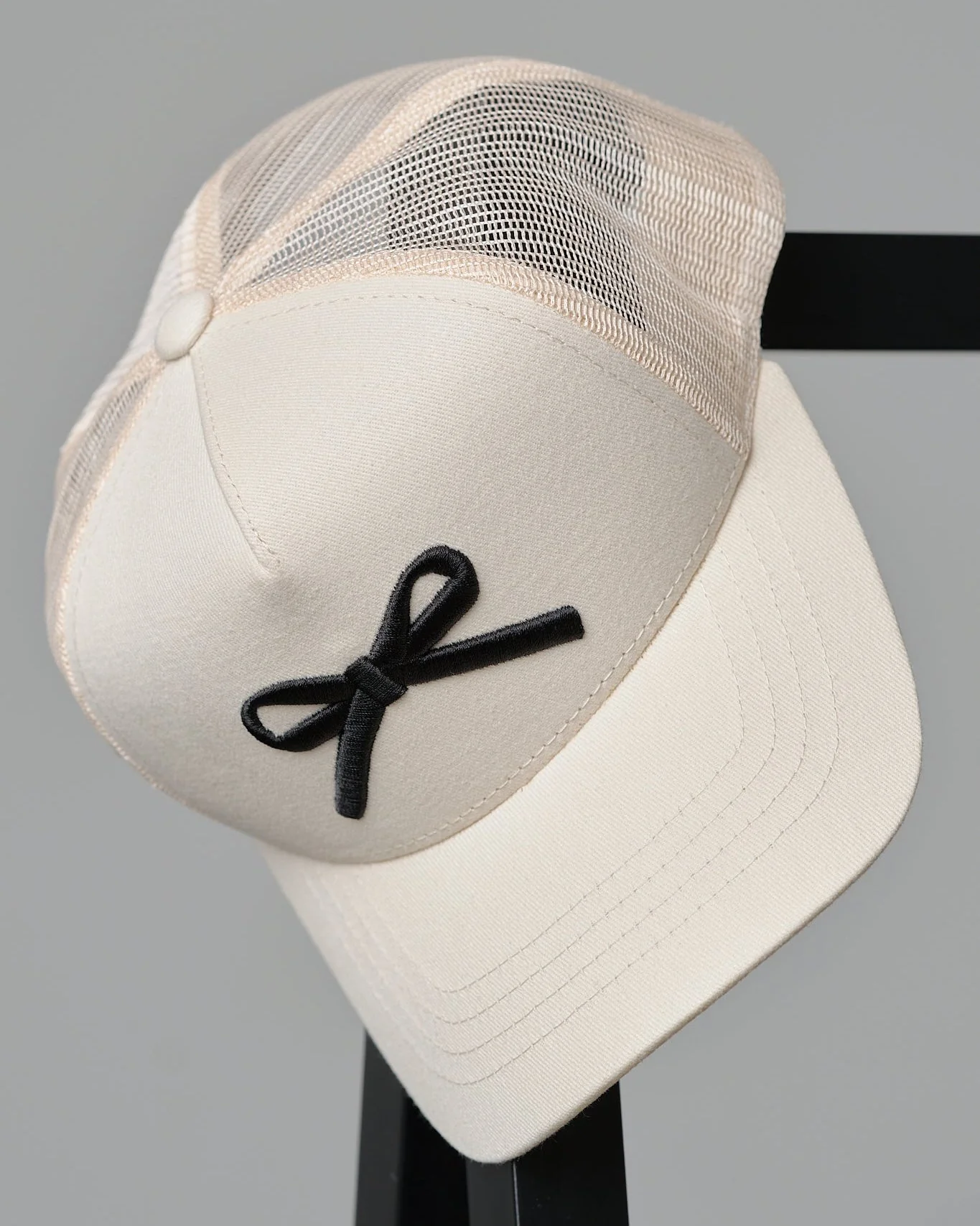 Bow Baseball Hat - Vanilla - Image 2