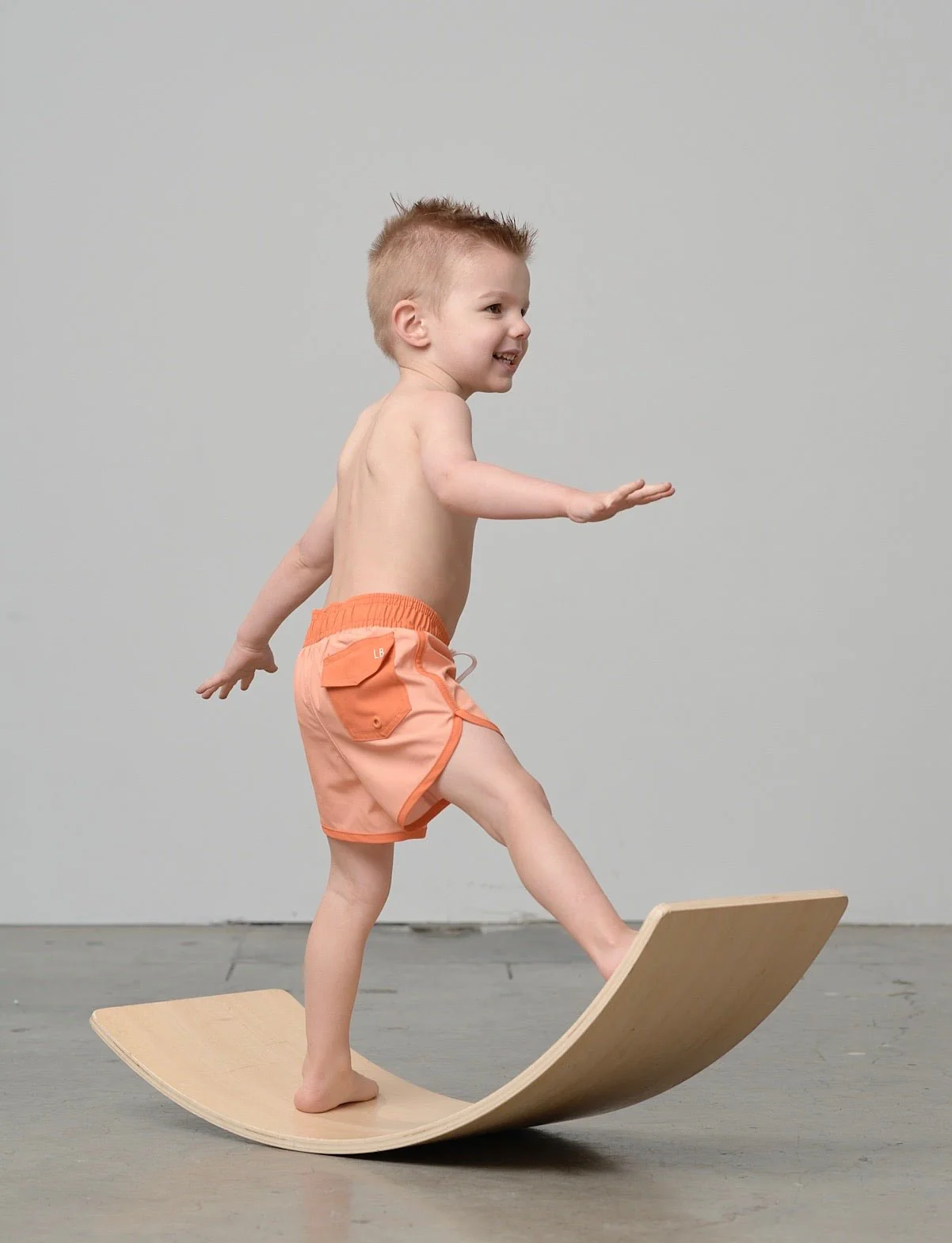 Boy's Swim Short - Melon - Image 2