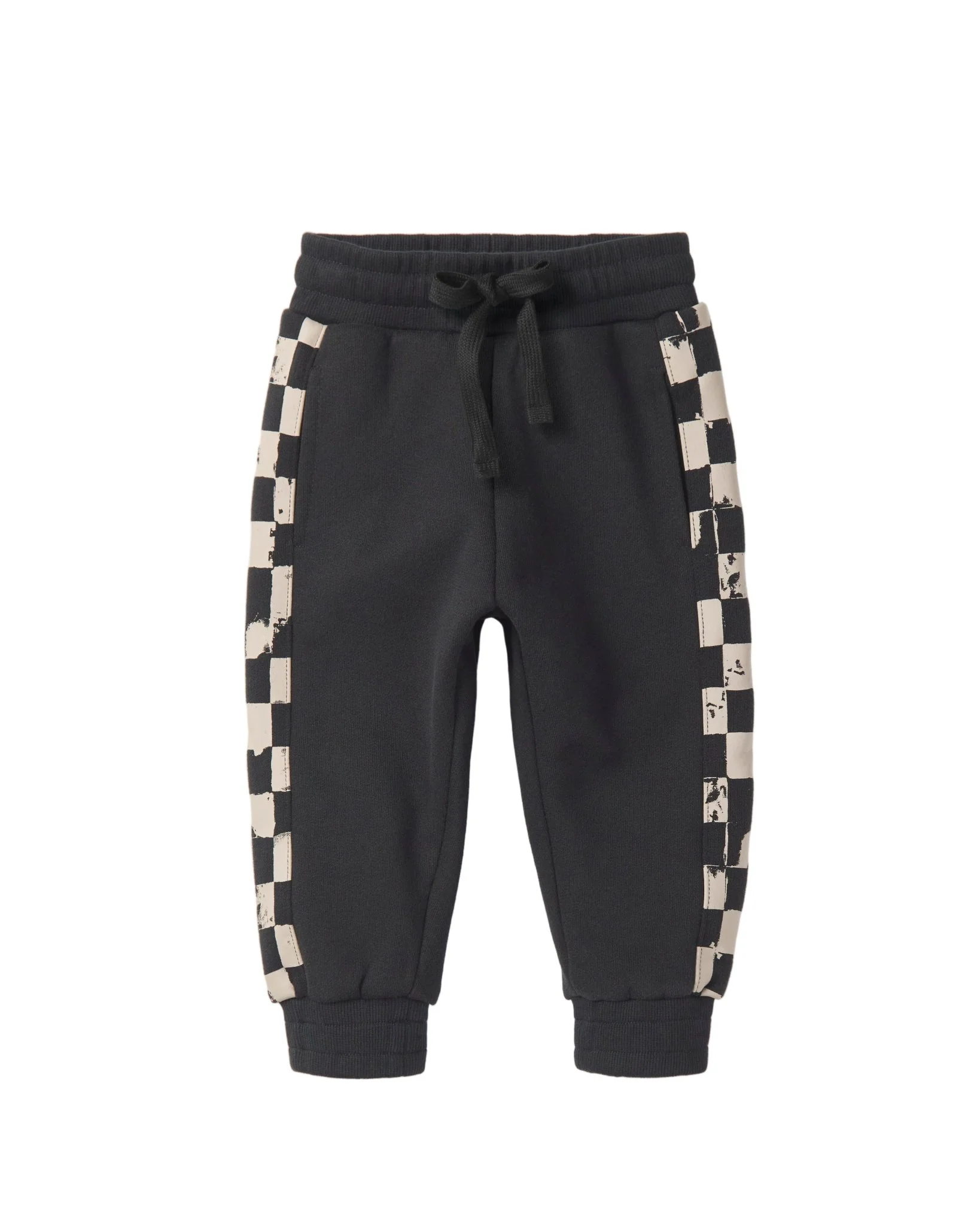 Check Stripe Elevated Sweatpant - Black - Image 2