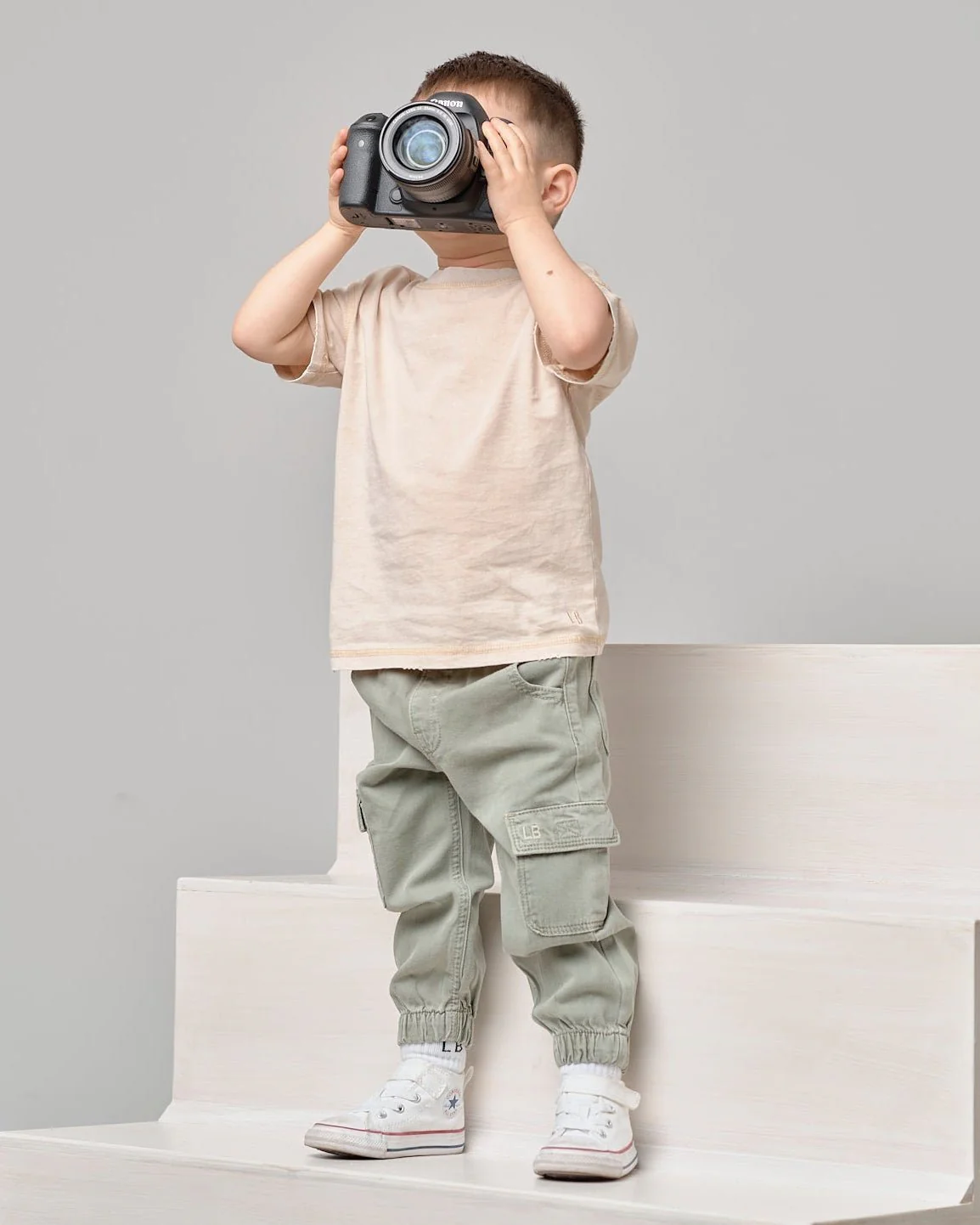 Cotton Twill Cargo Jogger - Agave - Image 2