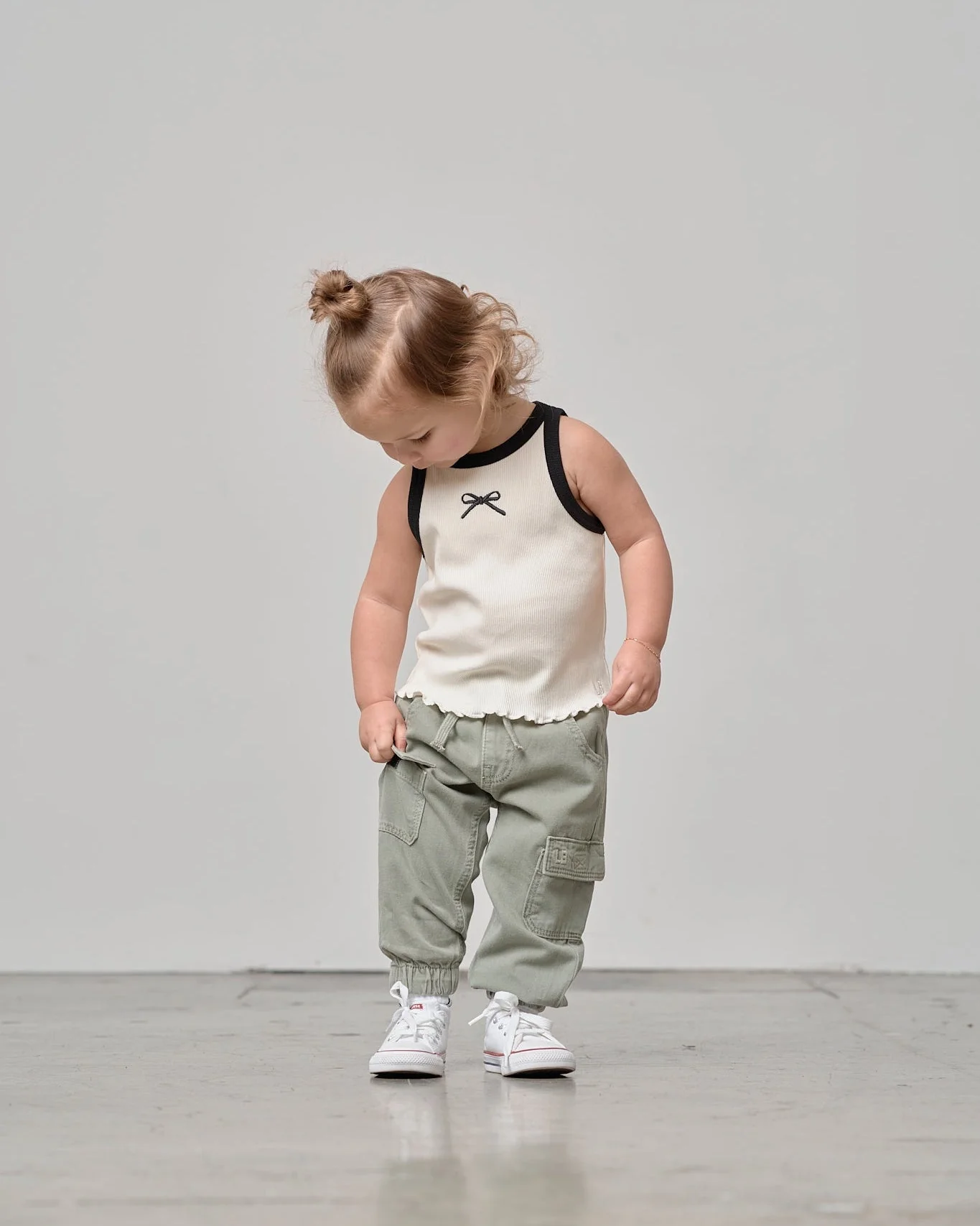 Cotton Twill Cargo Jogger - Agave - Image 3