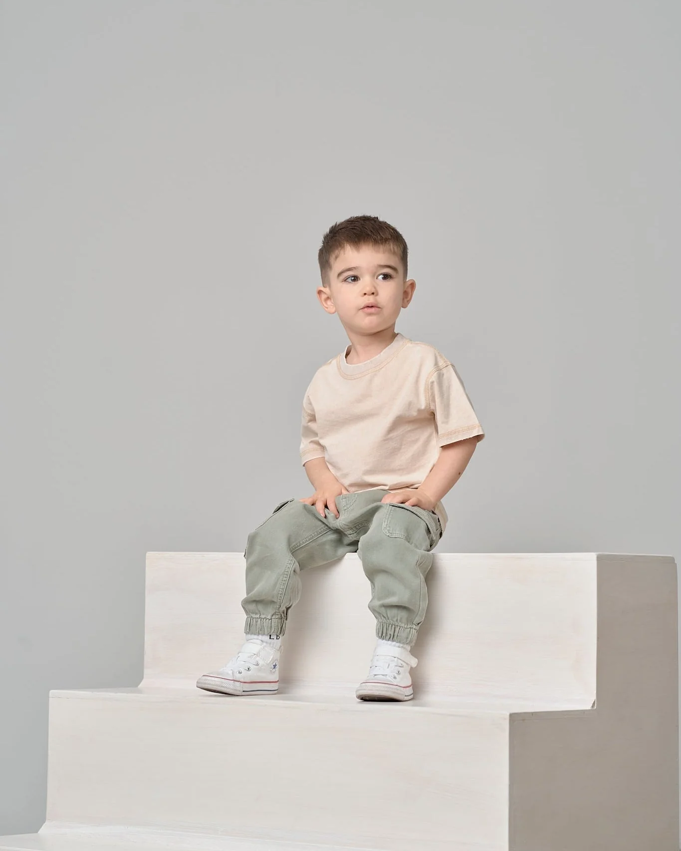 Cotton Twill Cargo Jogger - Agave - Image 5