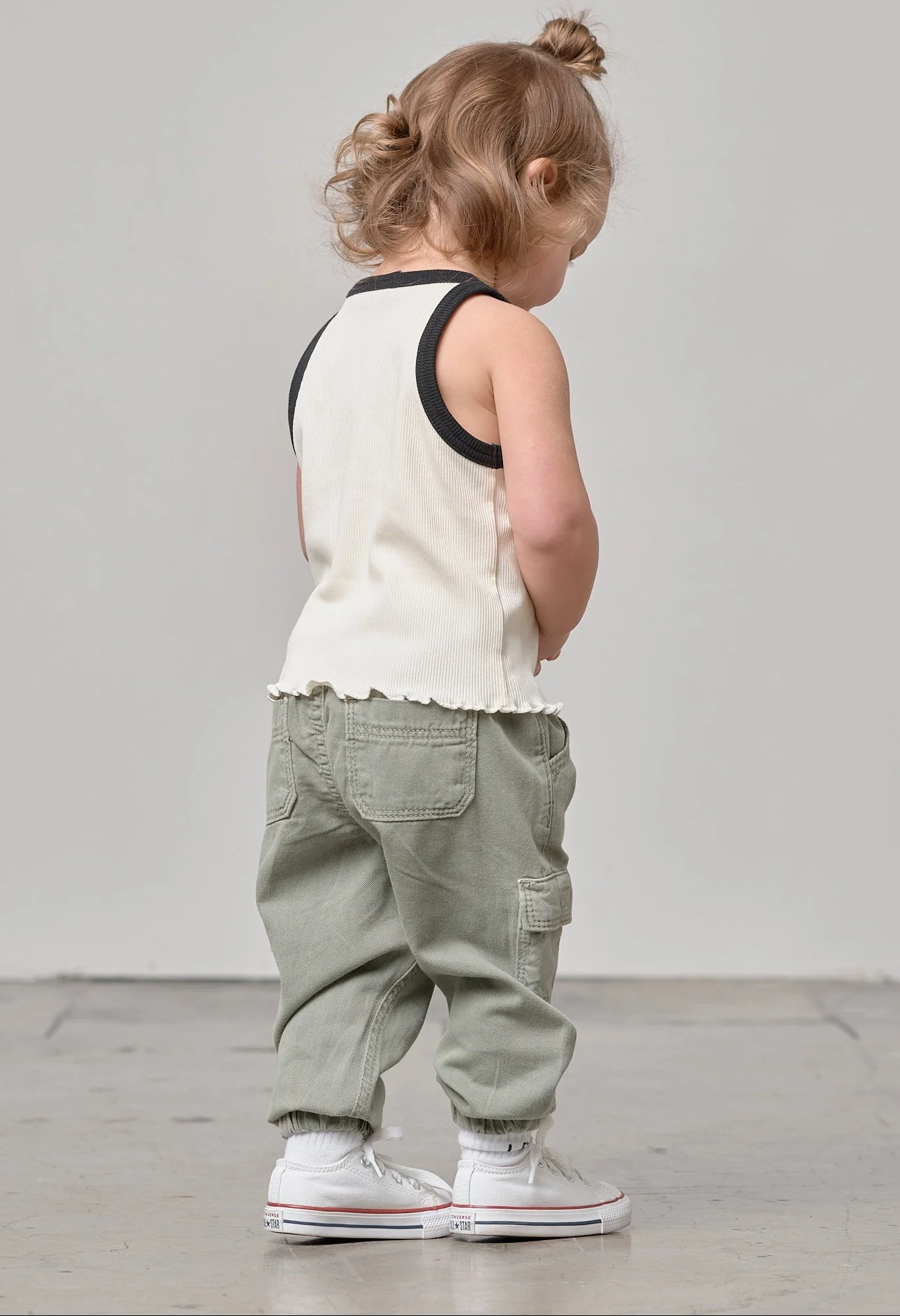 Cotton Twill Cargo Jogger - Agave - Image 8