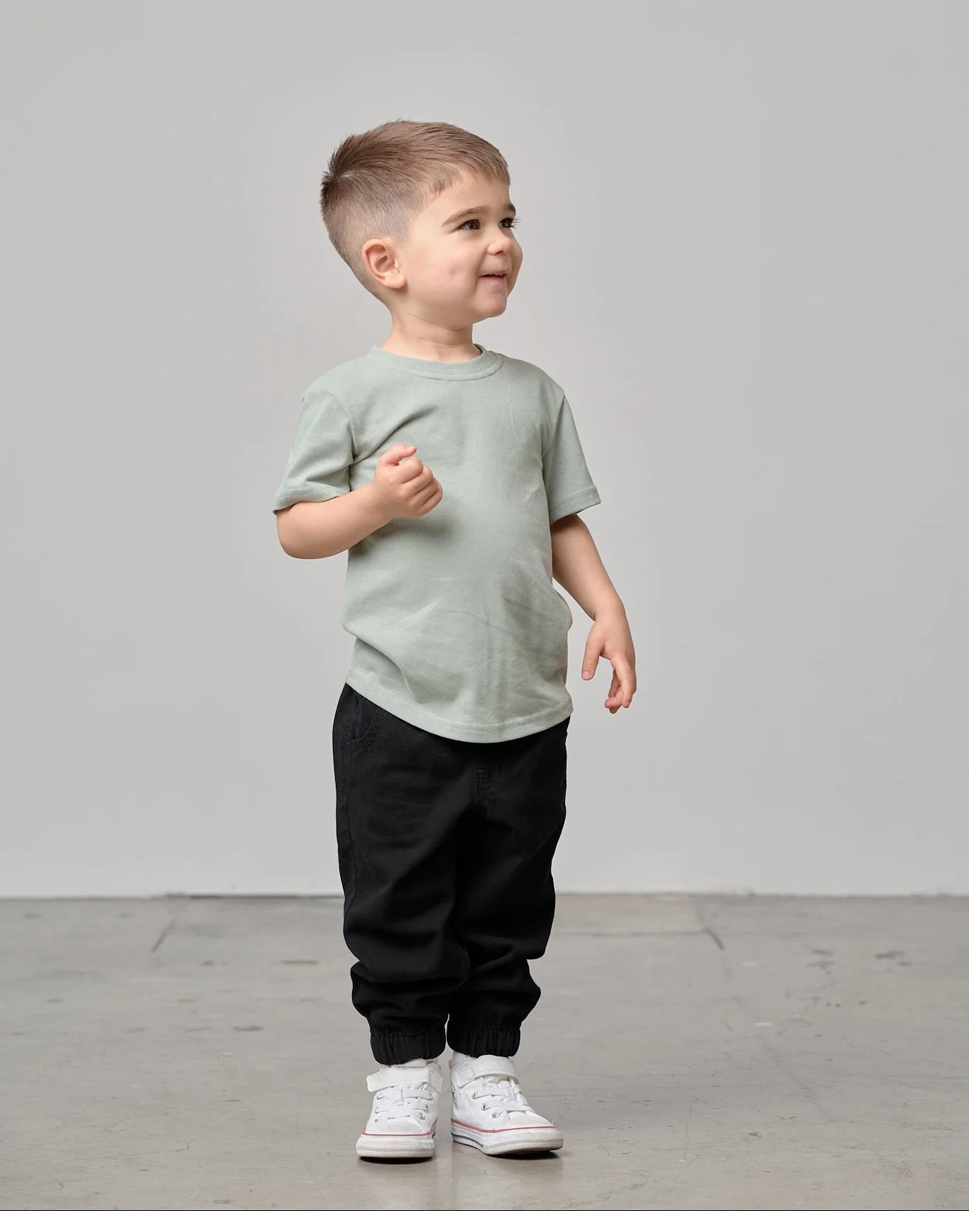 Cotton Twill Jogger - Black - Image 2