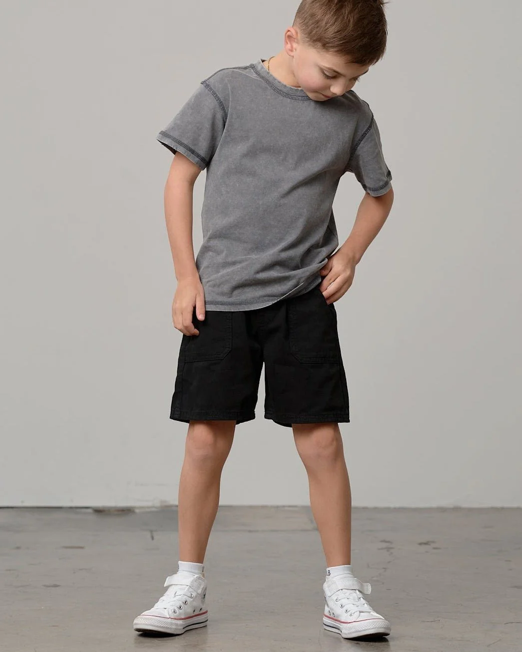 Cotton Twill Short - Black - Image 2