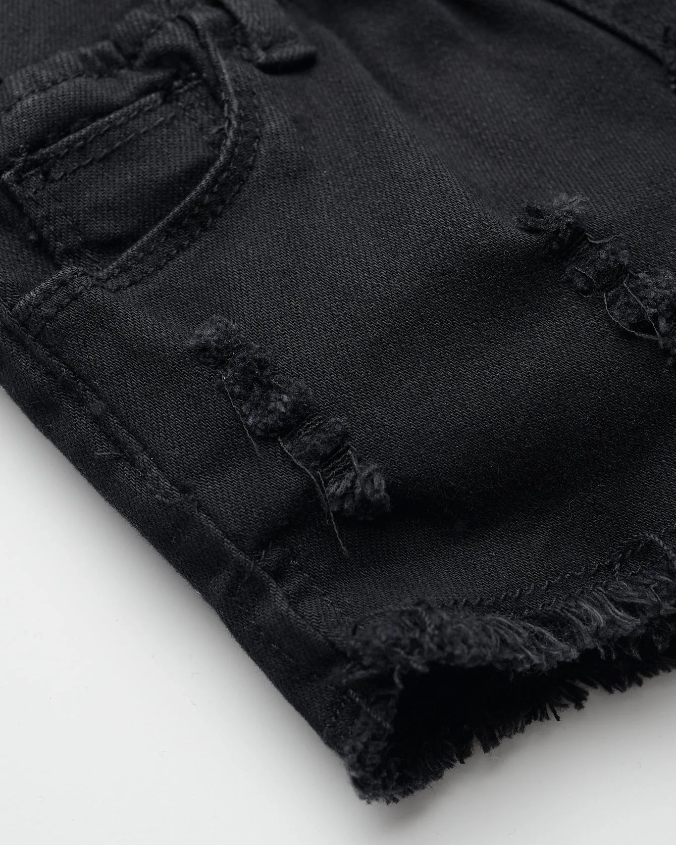 Denim Shorties - Black Wash - Image 11