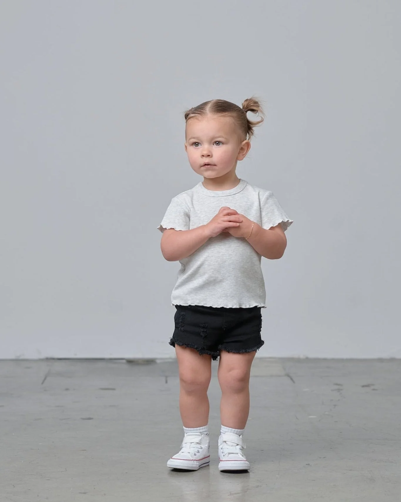 Denim Shorties - Black Wash - Image 2