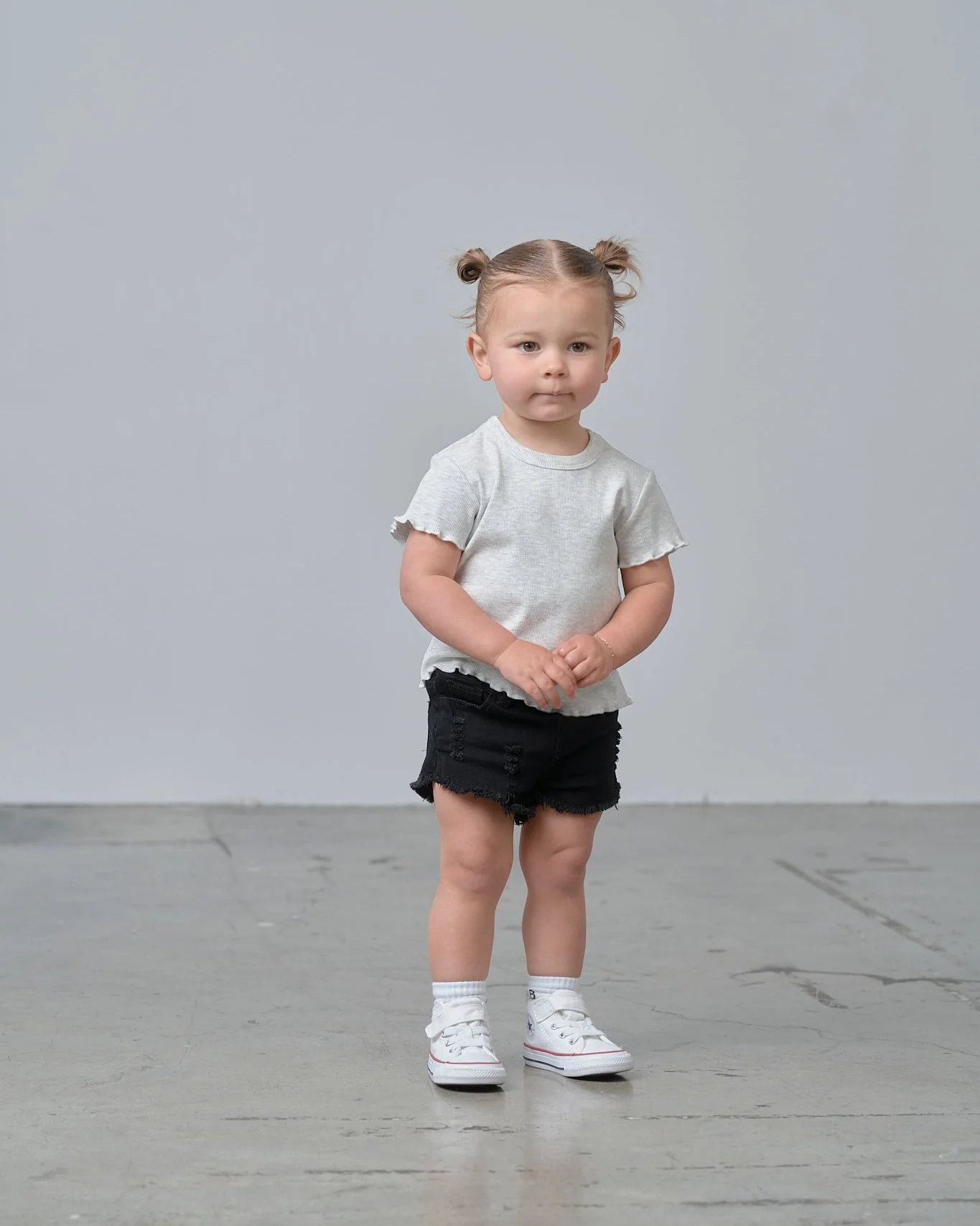 Denim Shorties - Black Wash - Image 7