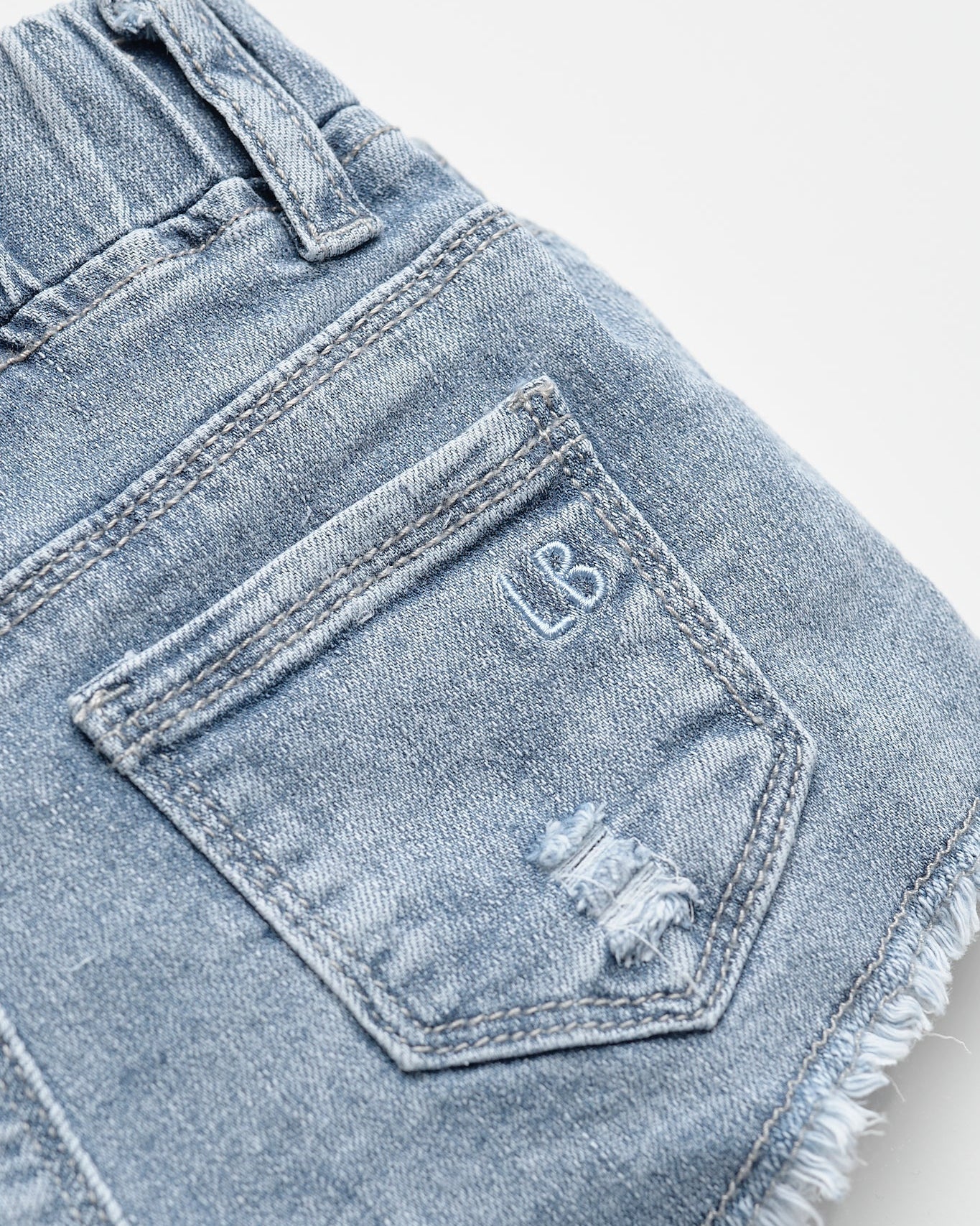 Denim Shorties - Light Wash - Image 12