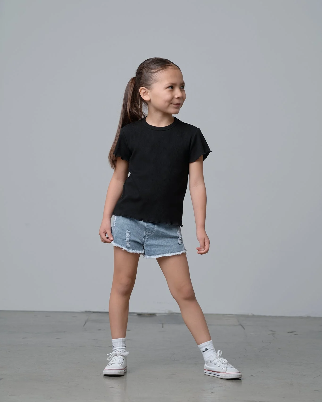 Denim Shorties - Light Wash - Image 4