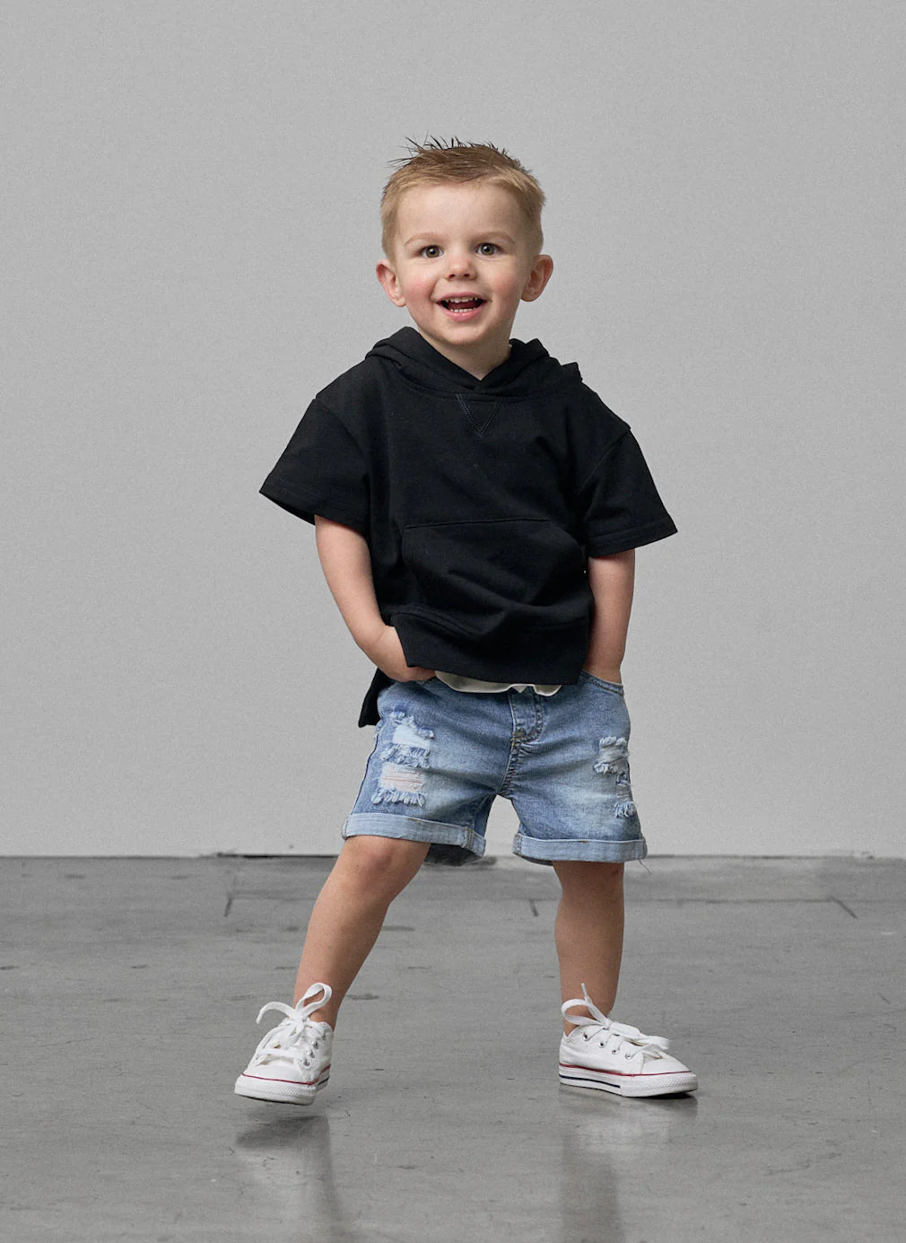 Distressed Denim Short