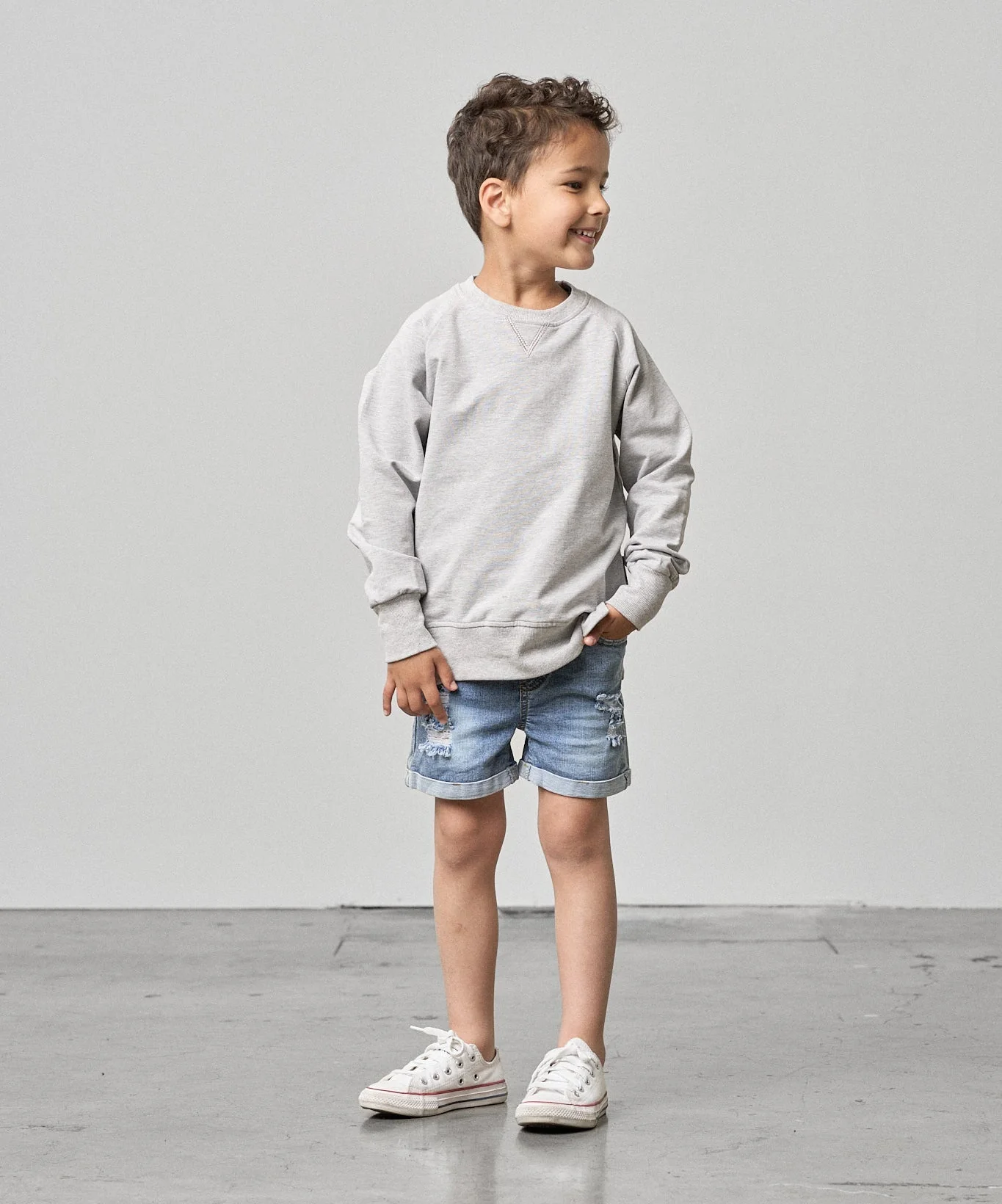 Distressed Denim Short - Image 4