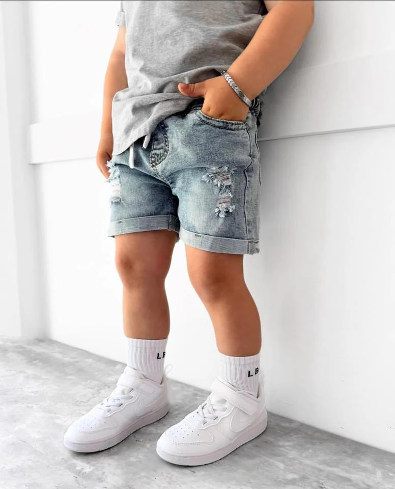 Distressed Denim Short - Image 7