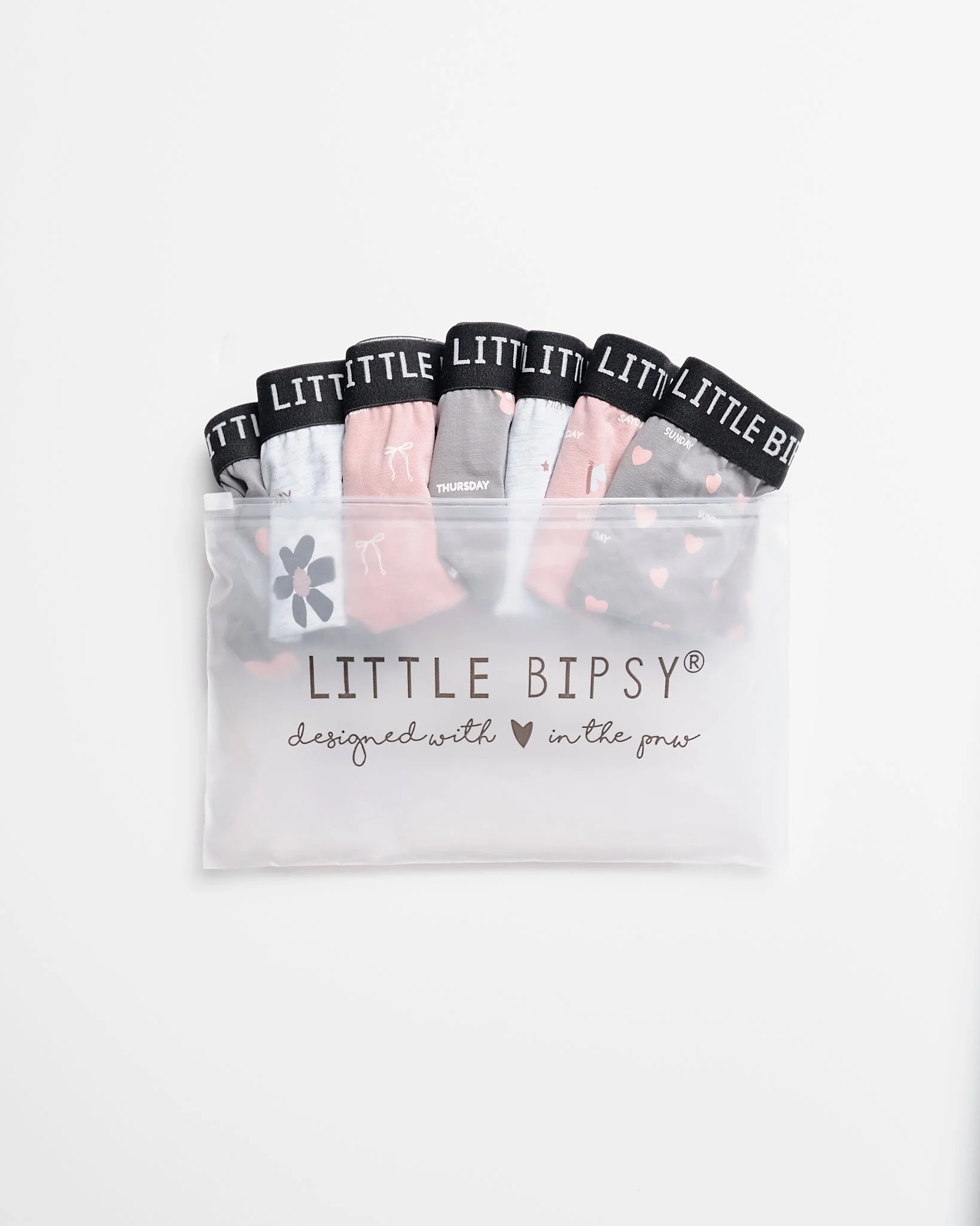 Girl's Boxer Brief - 7 Days a Week Pack
