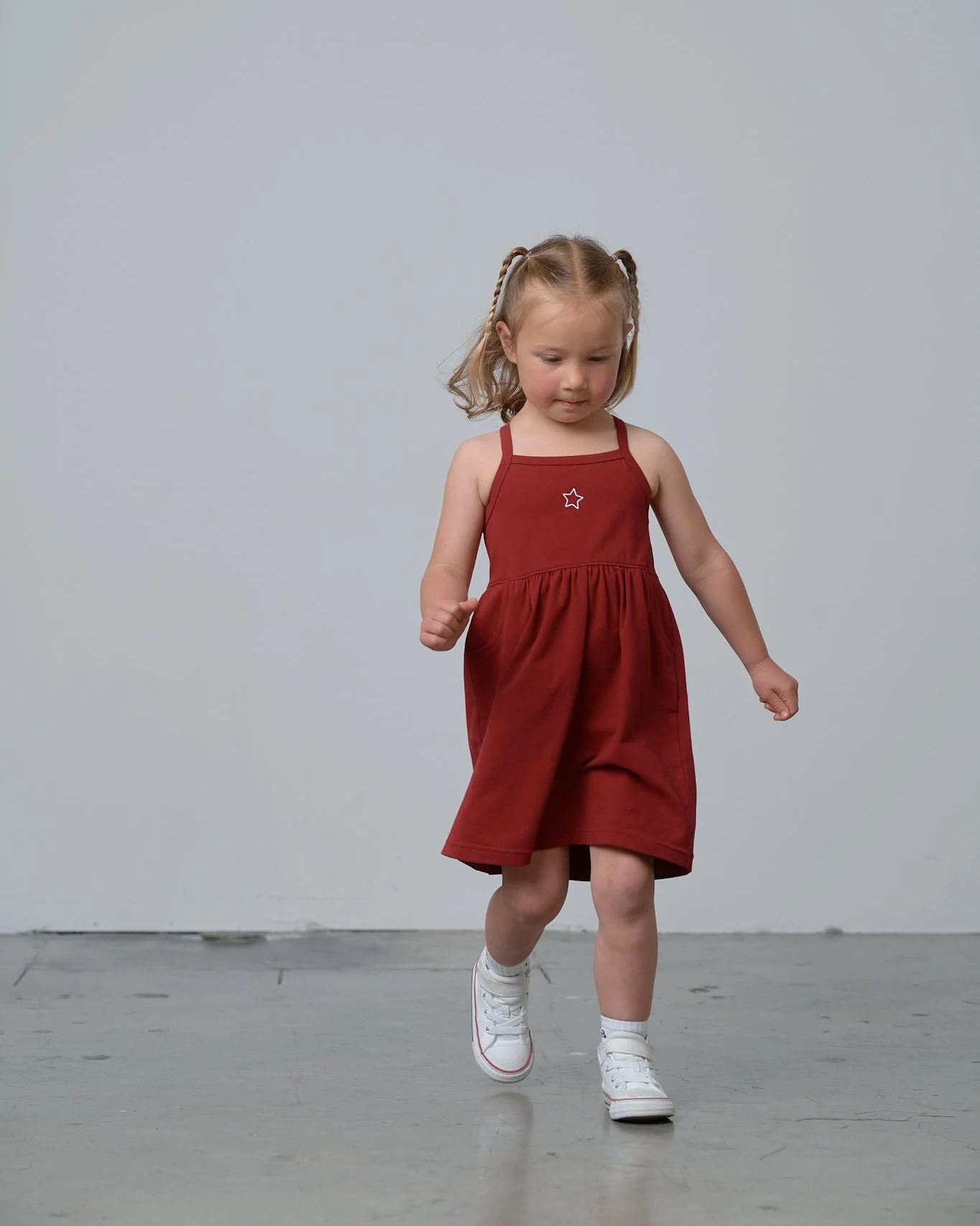 Jersey Tank Dress - Red - Image 5