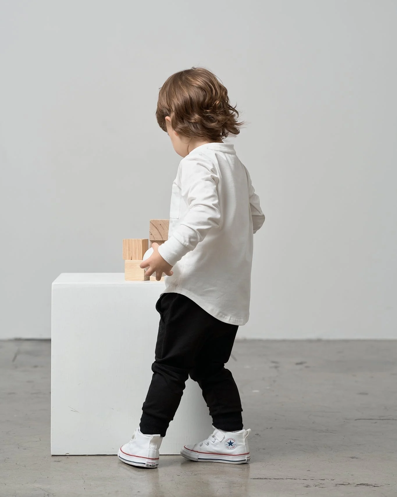 Long Sleeve Pocket Tee - White - Image 6