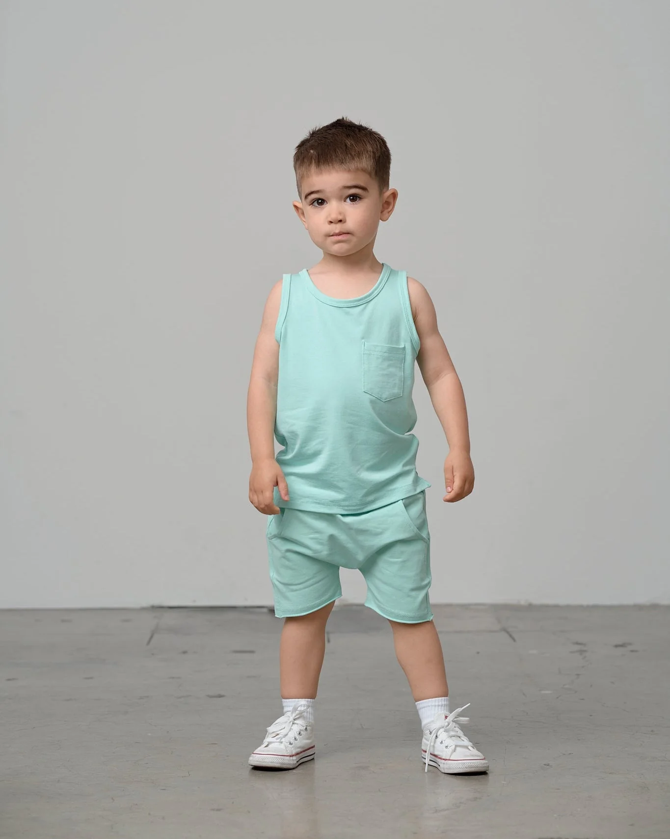 Raw Edge Harem Short - Mint - Image 8