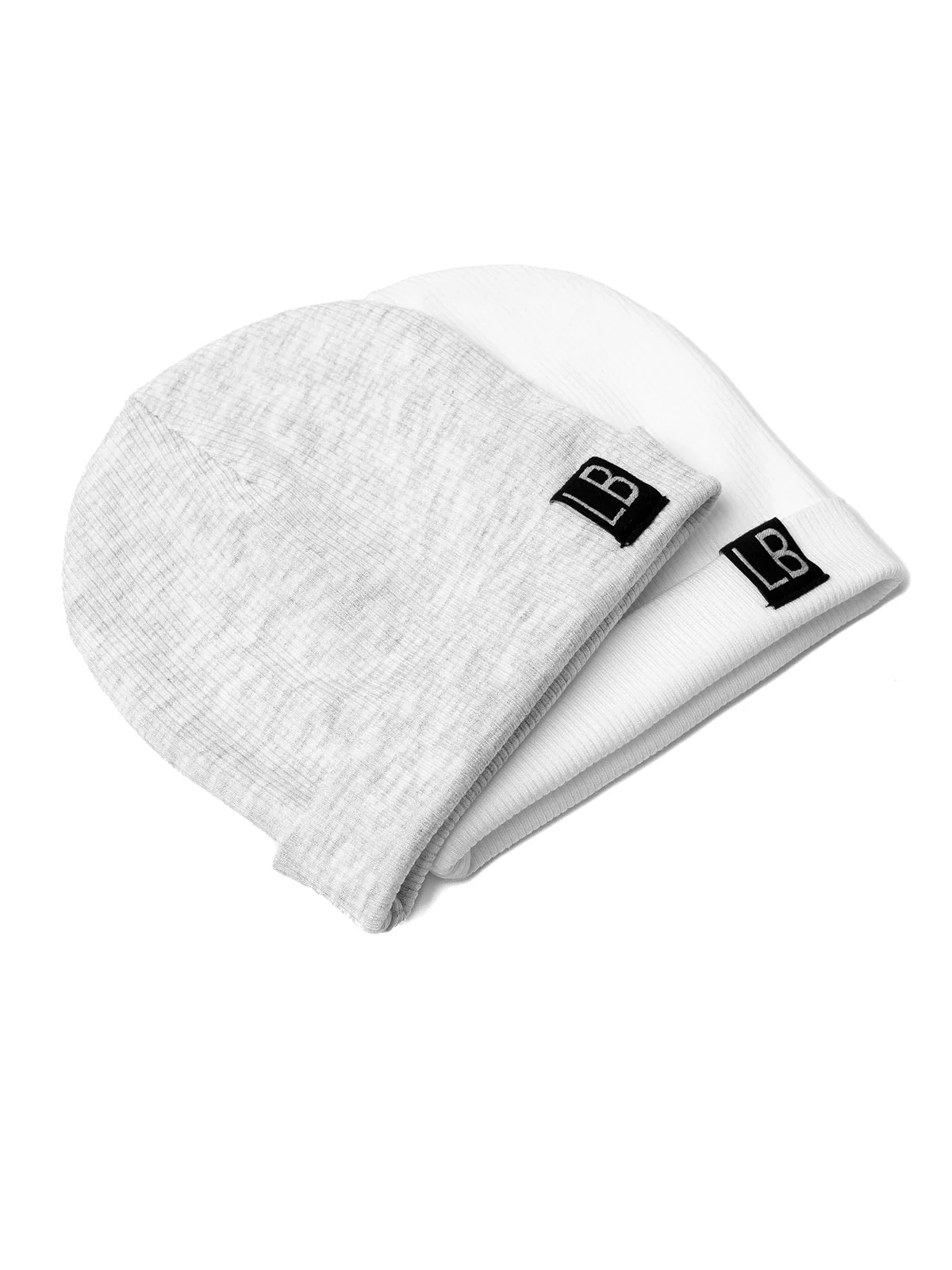 Ribbed Beanie - White - Image 3