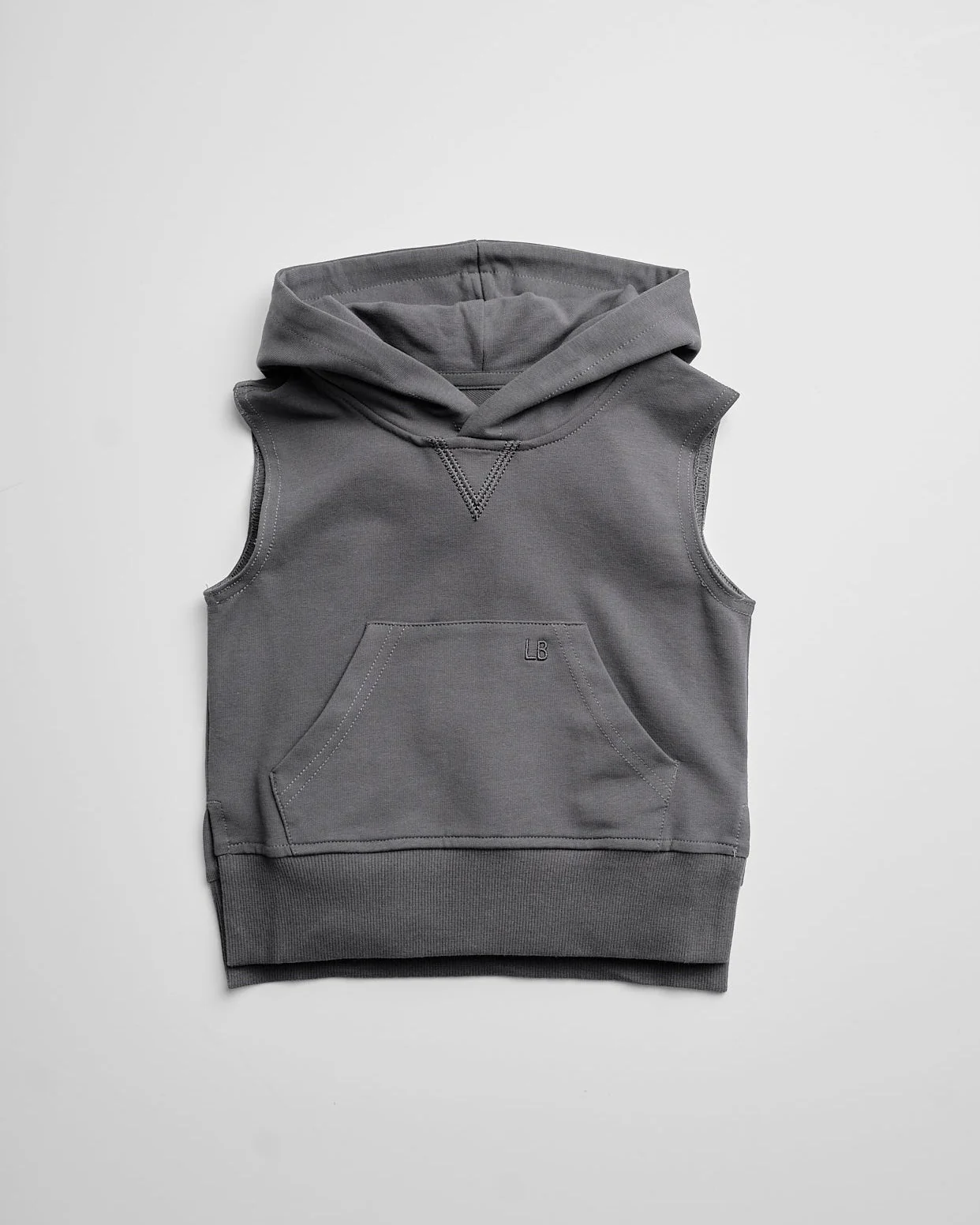 Sleeveless Hoodie - Iron - Image 2