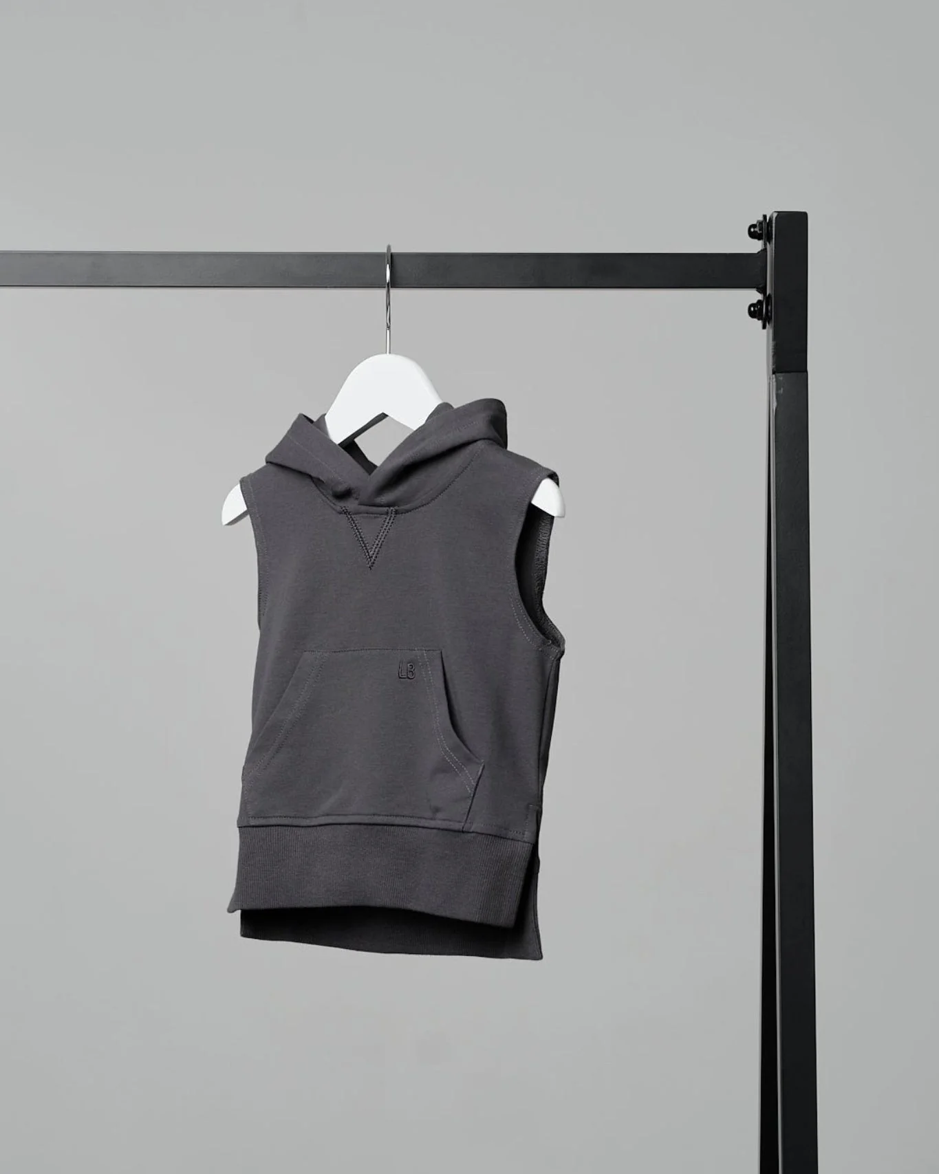 Sleeveless Hoodie - Iron - Image 6