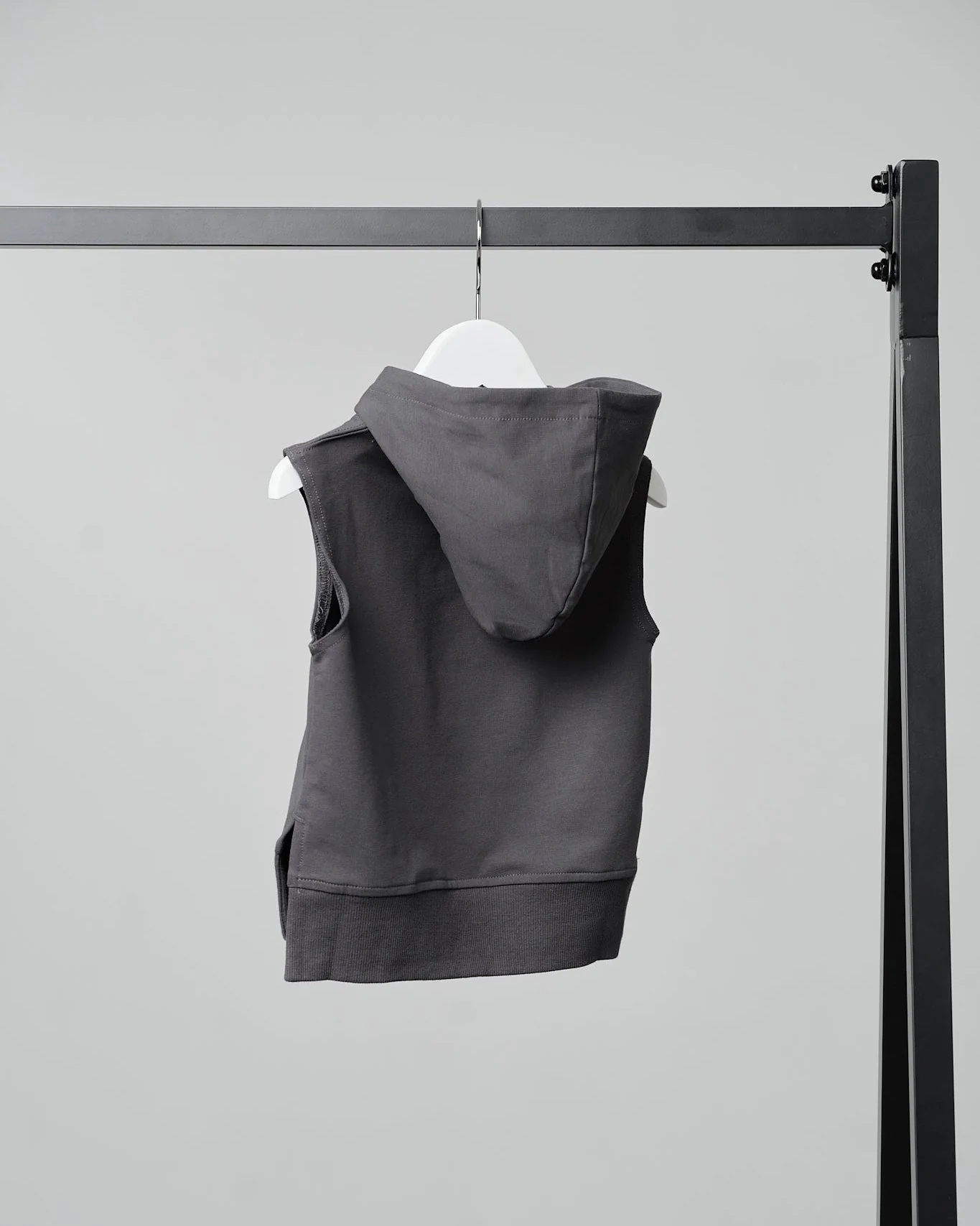 Sleeveless Hoodie - Iron - Image 7