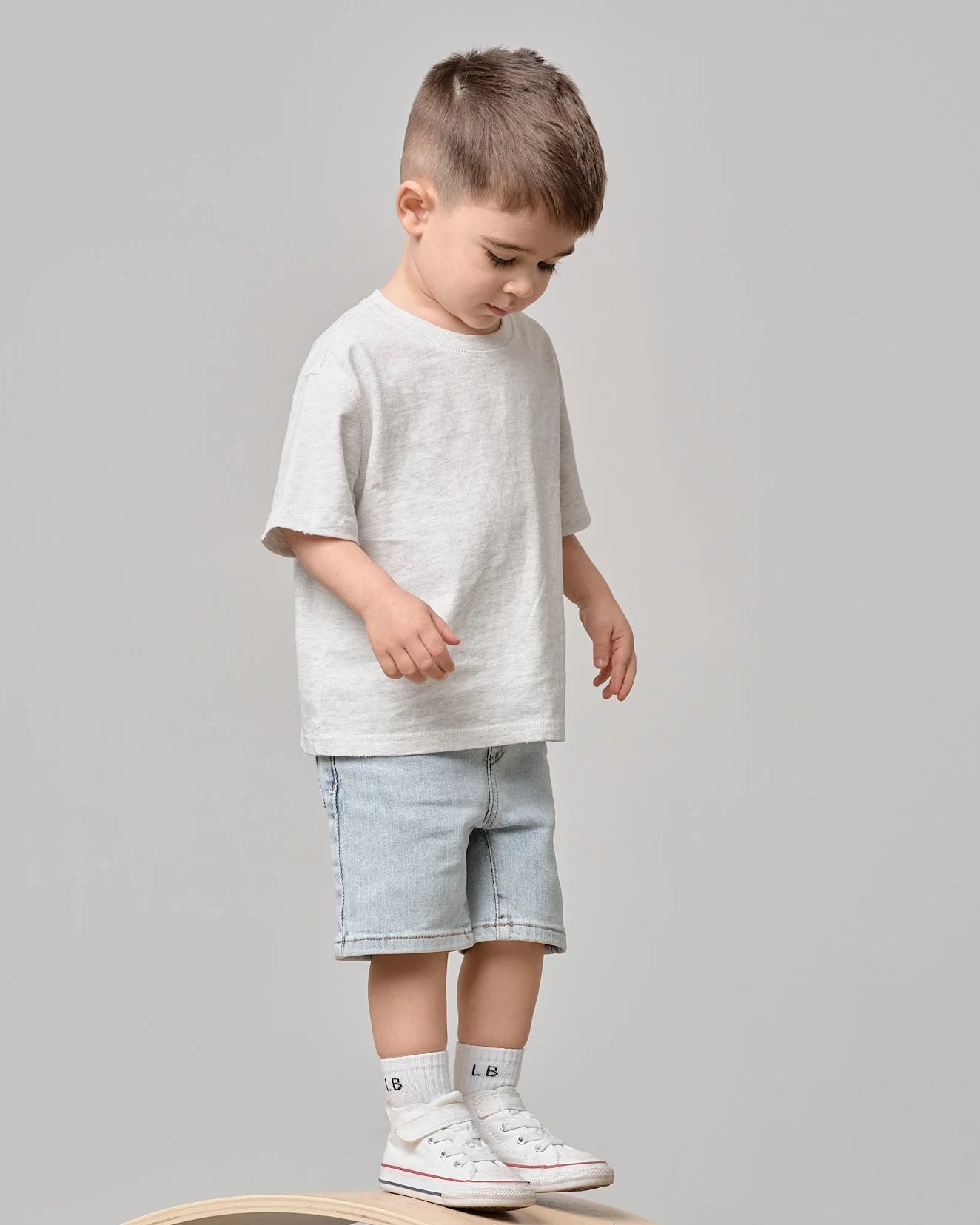Straight Denim Short - Light Wash - Image 10