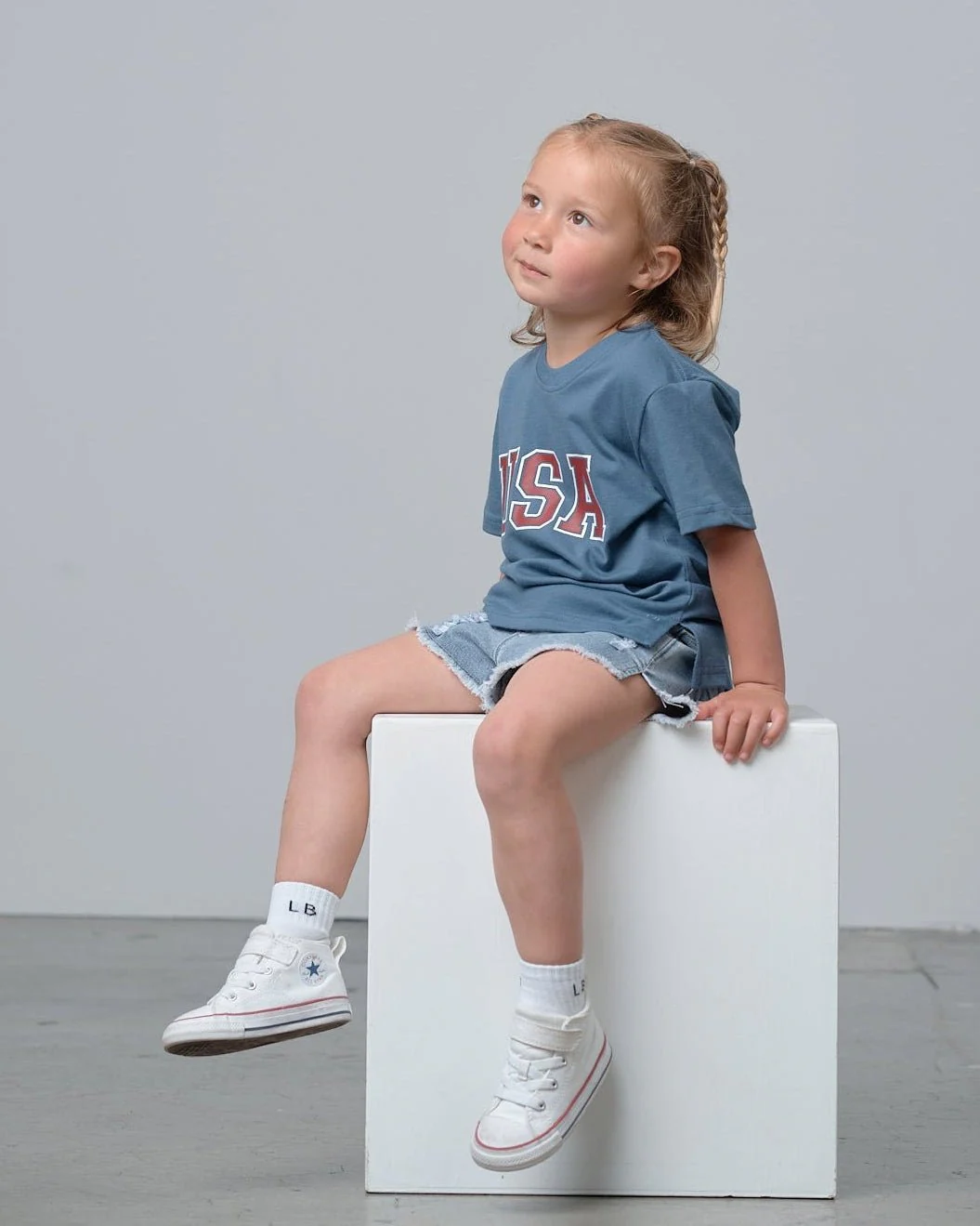 USA Elevated Tee - Worn Indigo - Image 2