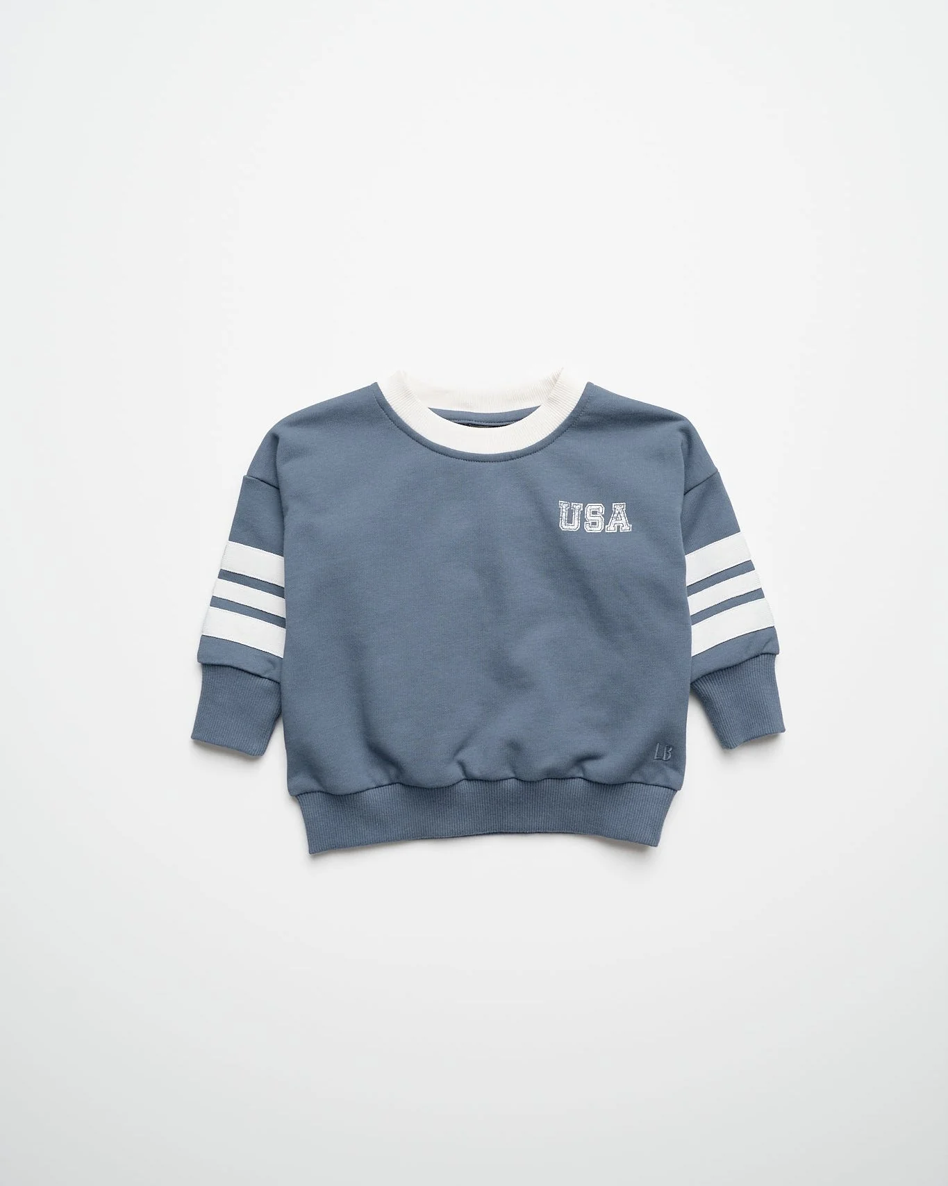 USA Lightweight Crewneck - Worn Indigo - Image 12