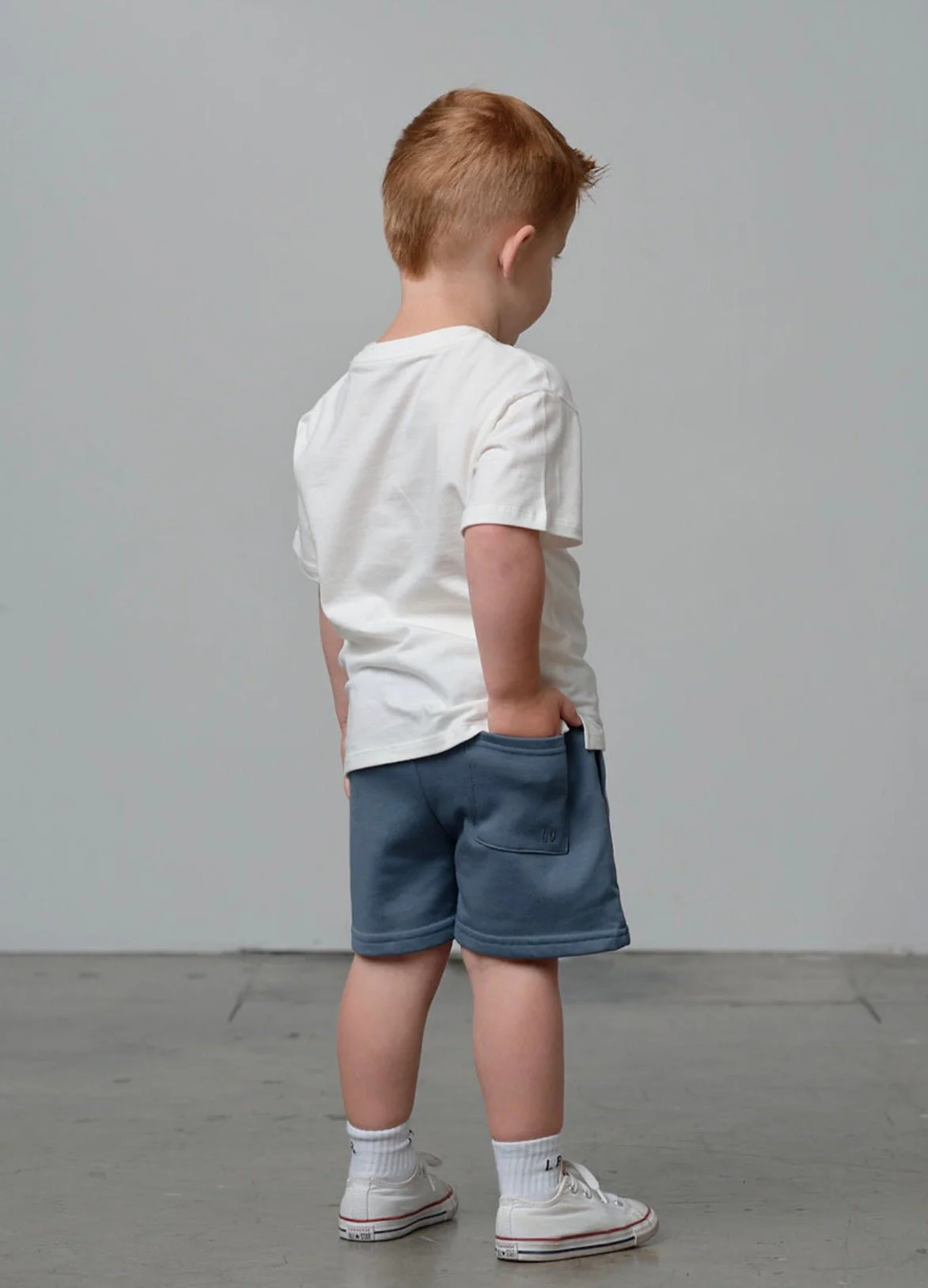 White Stripe Short - Worn Indigo - Image 3