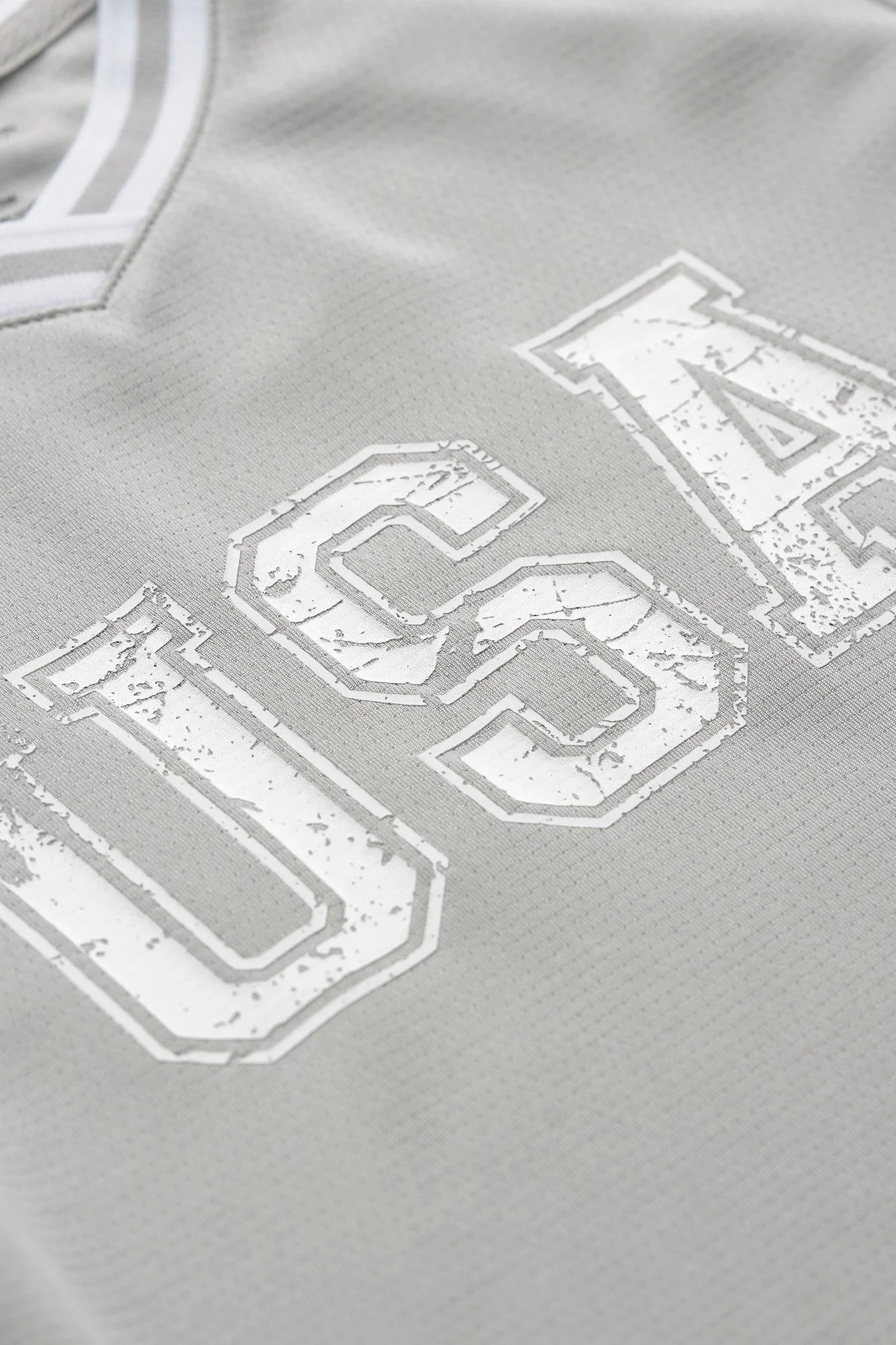 USA Varsity Mesh Tee - Grey - Image 11