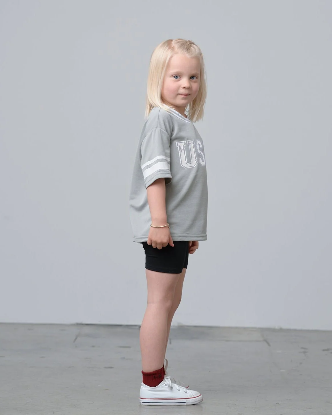 USA Varsity Mesh Tee - Grey - Image 8