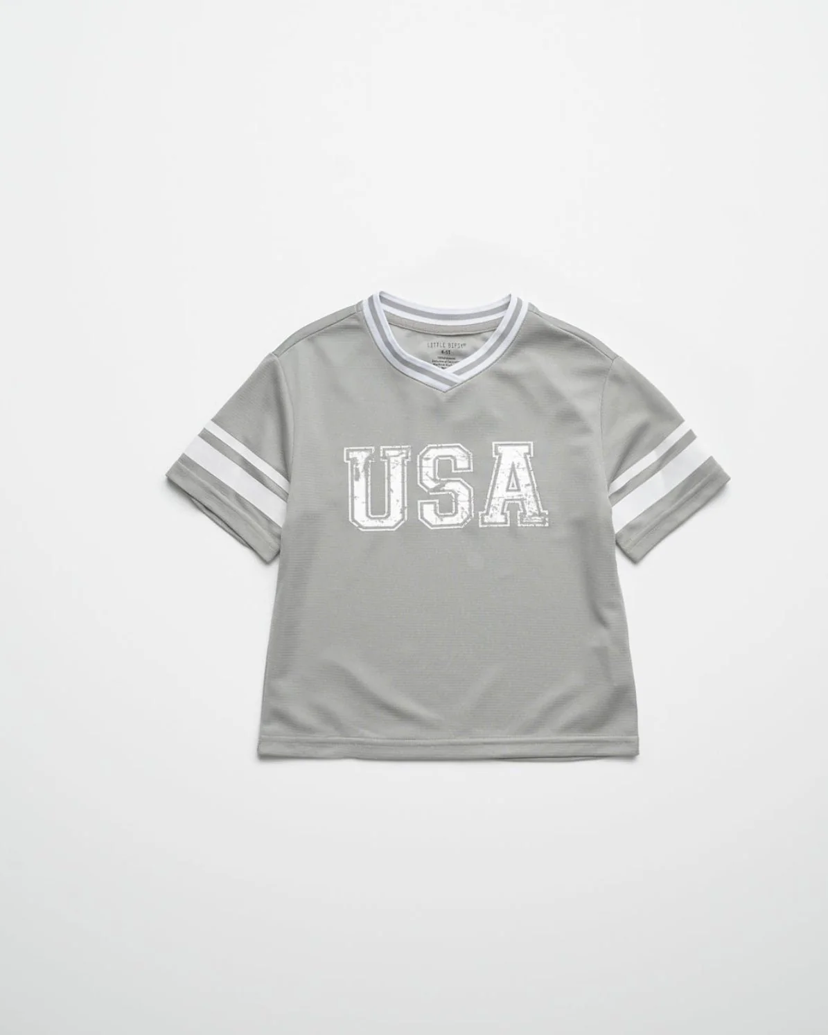 USA Varsity Mesh Tee - Grey - Image 9