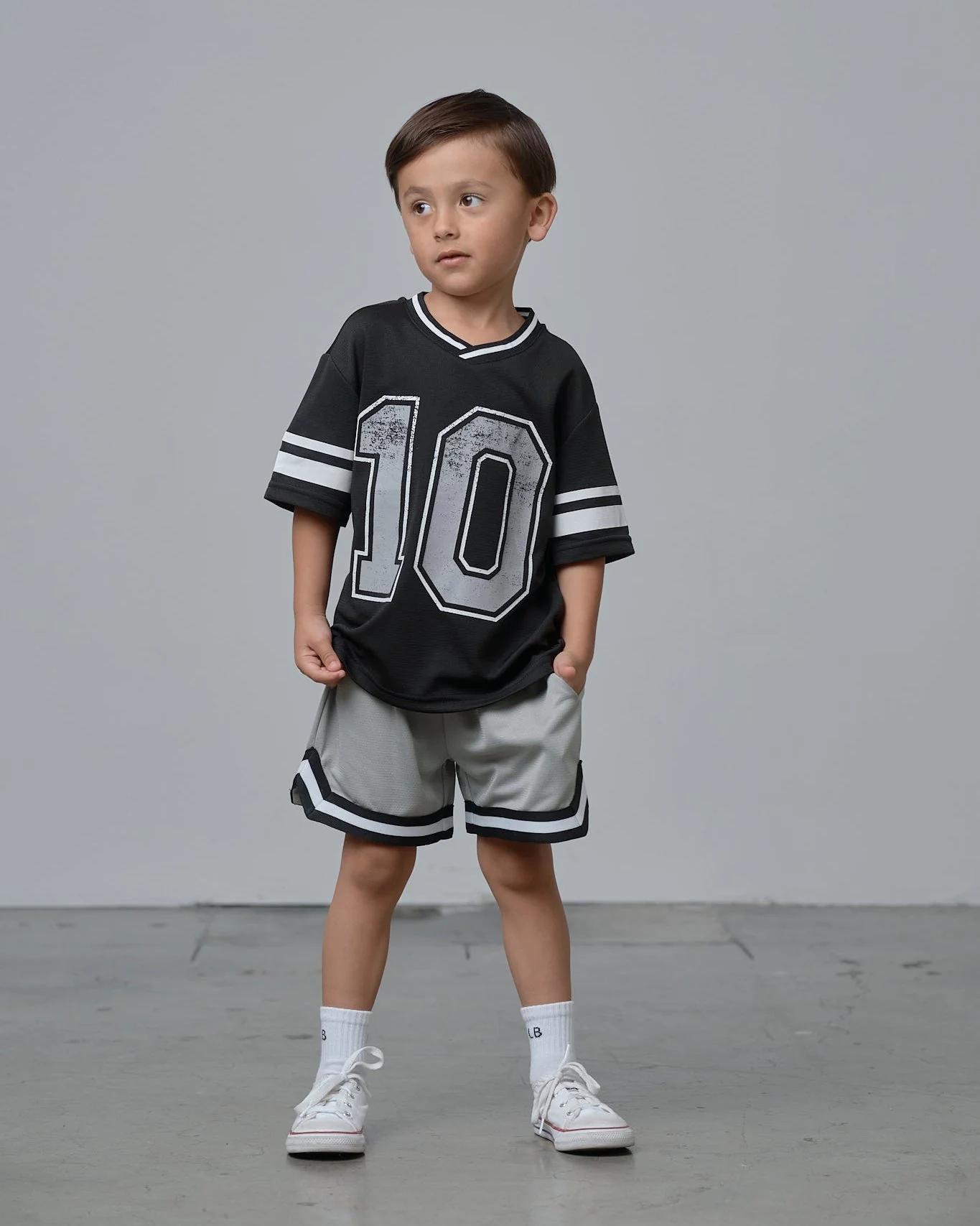 Varsity Mesh Tee - Black - Image 4