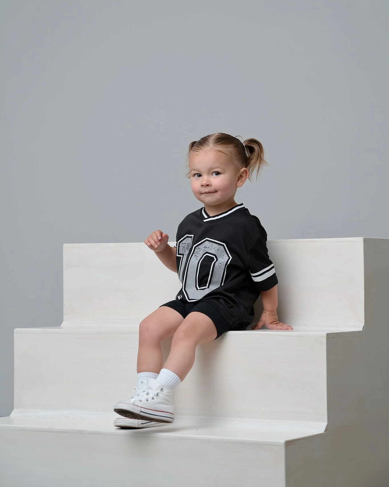 Varsity Mesh Tee - Black - Image 9